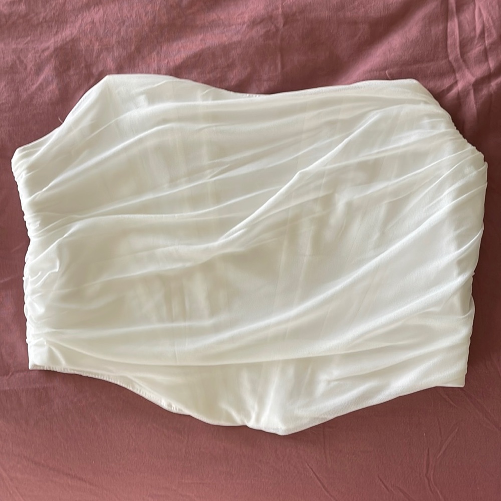 SHEIN White Corset Top